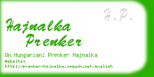 hajnalka prenker business card